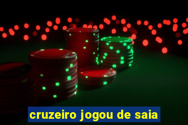 cruzeiro jogou de saia